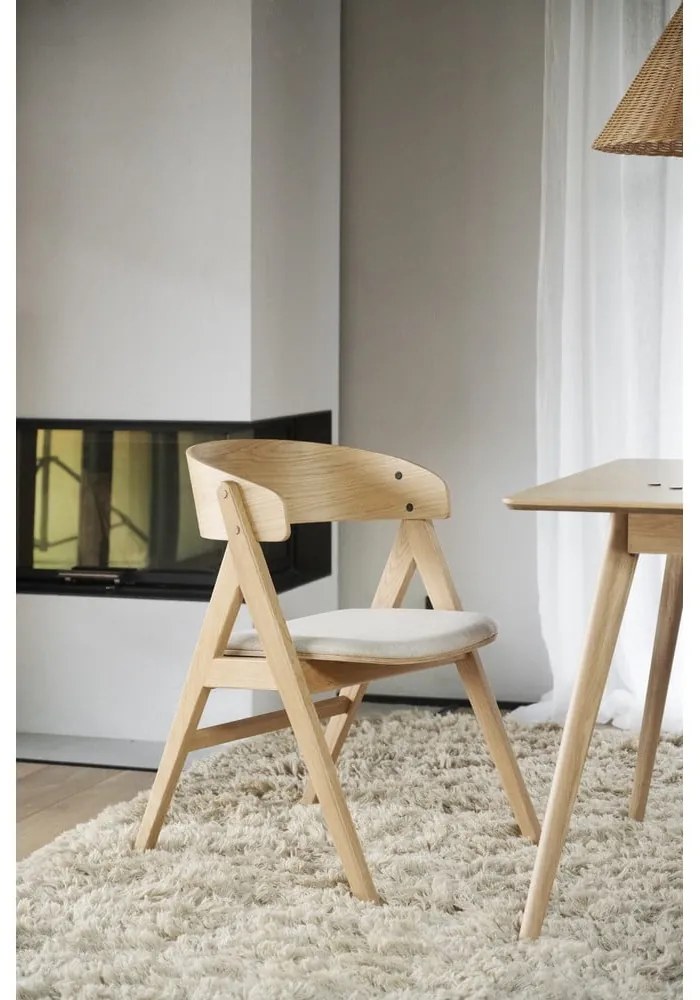 Set di 2 sedie da pranzo in colore naturale Waterton - Rowico