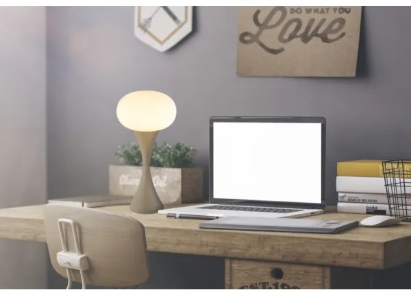 Globo 21027SA - Lampada da tavolo LULA 1xE14/25W/230V beige