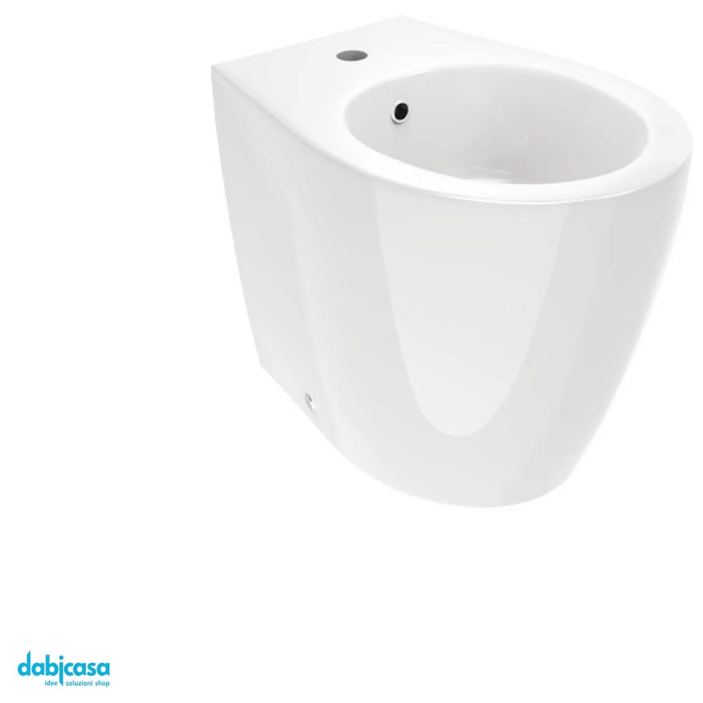 Ercos "Kite" Bidet Da Terra Filo Muro Bianco Lucido