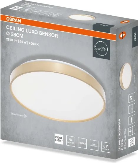 Osram - Plafoniera a LED CEILING LUXO LED/24W/230V Ø 38 cm, oro