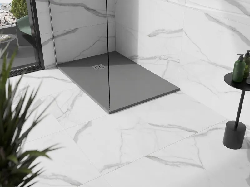 Mexen Stone+ piatto doccia rettangolare in composito 120 x 100 cm, grigio-cemento - 44611012