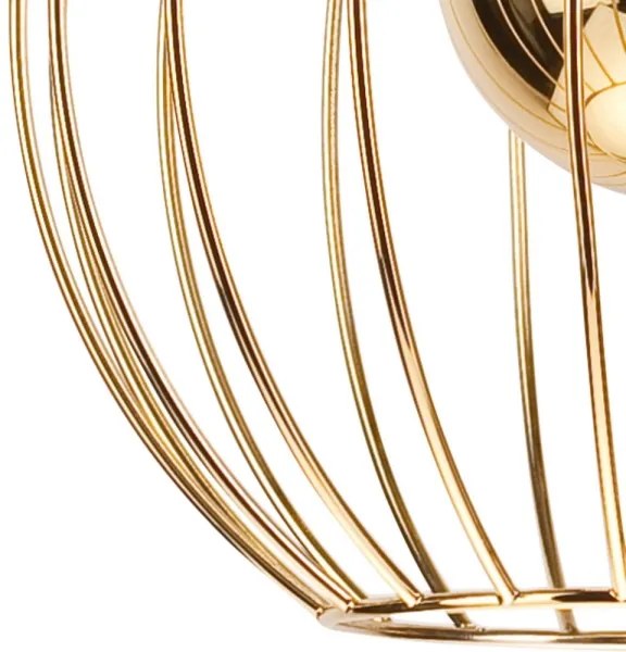 Lampadario a sospensione con filo ZOYA 1xE27/60W/230V oro