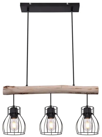 Globo 15326-3N - Lampadario a sospensione con filo MINA 3xE27/40W/230V