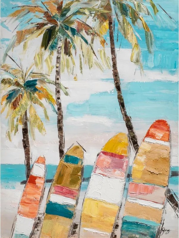 Stampa su tela Palme surf 120 x 90 cm