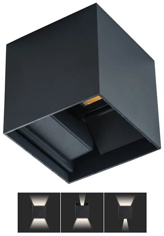 Applique a LED da esterno REKA LED/7W/230V IP54 antracite