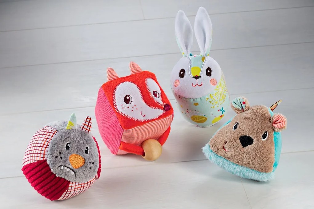 Lilliputiens - 4 cubi a forma di animali della foresta