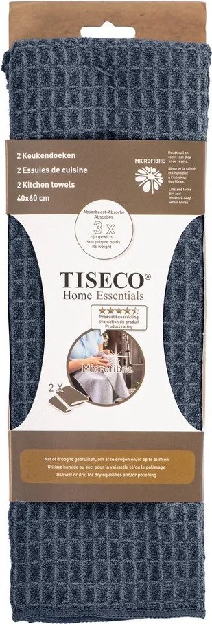 Set di strofinacci in microfibra 2 pz 40x60 cm Waffle – Tiseco Home Studio