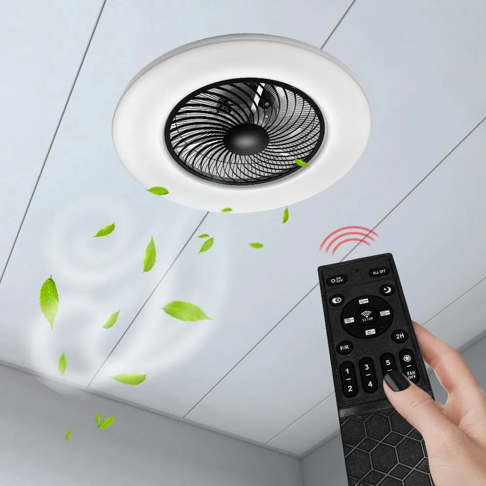 Lampada con ventilatore APP1552-C BLACK
