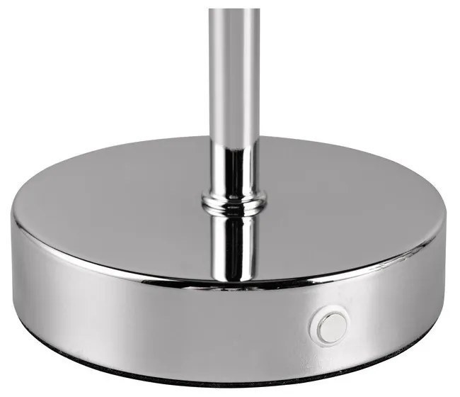 Lampada da tavolo dimmerabile a LED in argento lucido (altezza 30 cm) Jeff - Reality