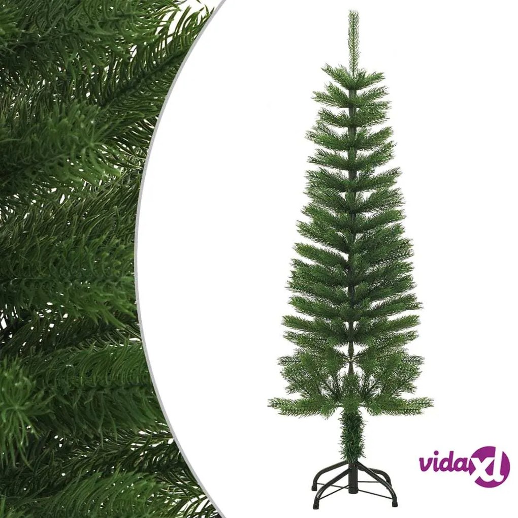 vidaXL Albero di Natale Artificiale Sottile con Base 120 cm PE