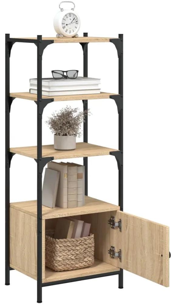Libreria 3ripiani rovere sonoma 41x30x109,5cm legno multistrato