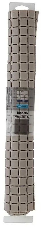 Tappeto Antiscivolo In PVC Per Doccia Mosaico Tortora 40x70 Cm