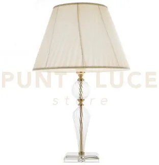Lume grande villa 1 luce trasparente e oro  attacco  e27