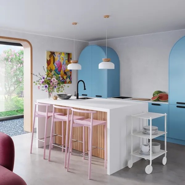 Sollux SL.1350 - Lampadario a sospensione con filo MARION 1xE27/15W/230V diametro 29,5 cm bianco