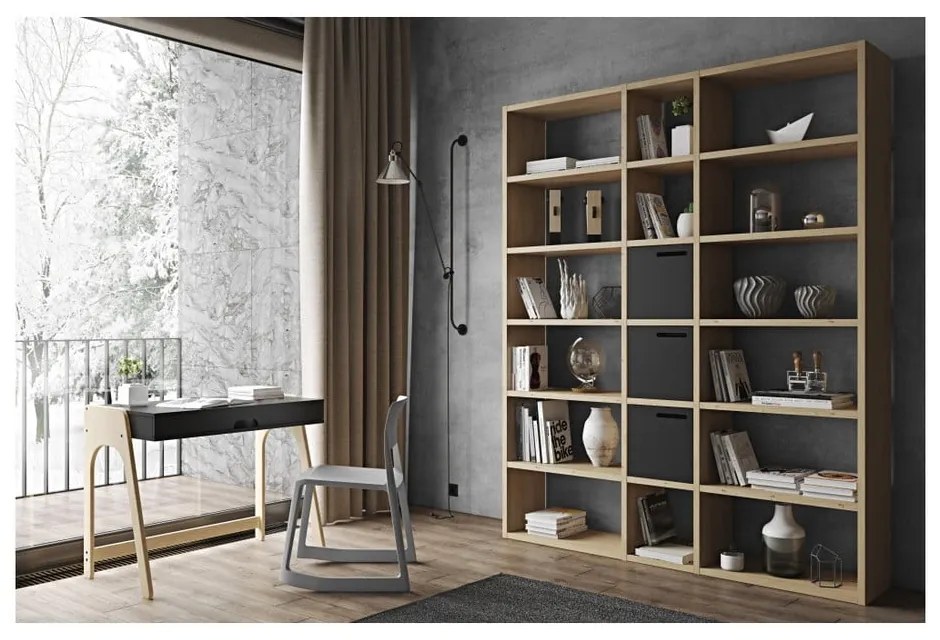 Libreria in rovere decor 182x224 cm Pombal - TemaHome