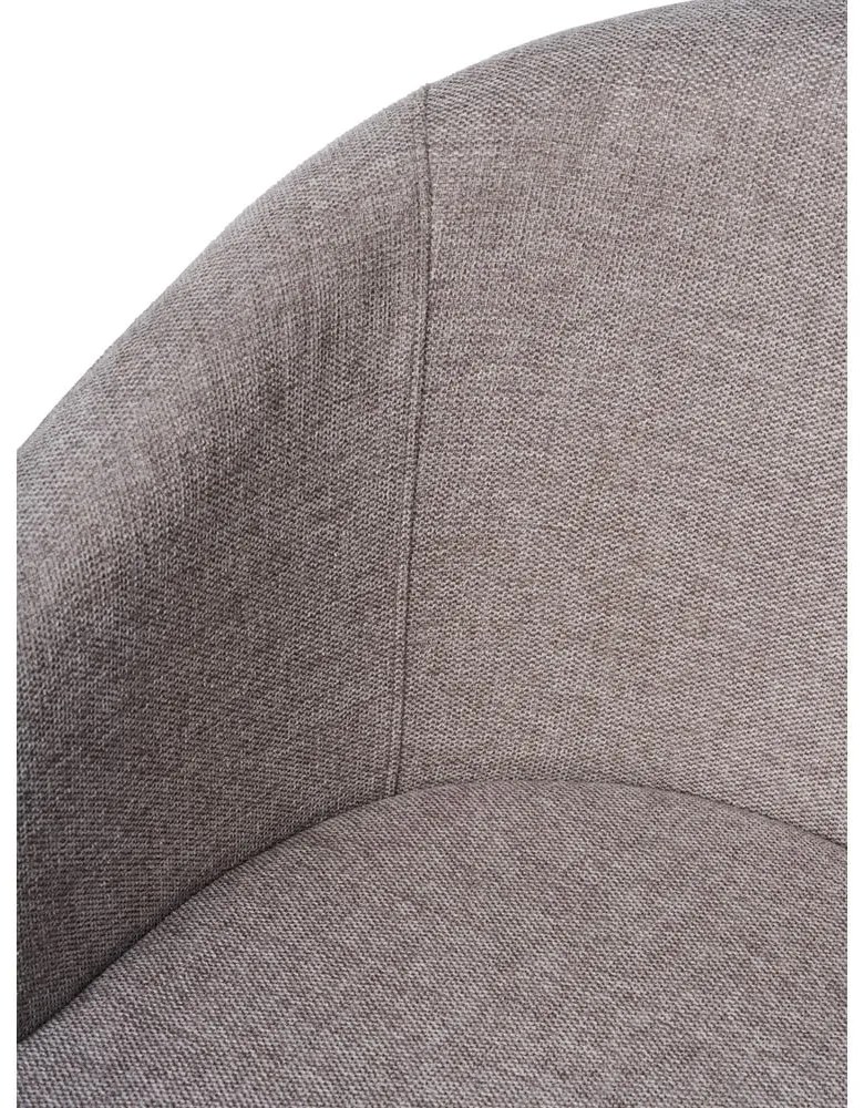 Sedia da pranzo grigio chiaro in imbottito con braccioli Easton – Unique Furniture