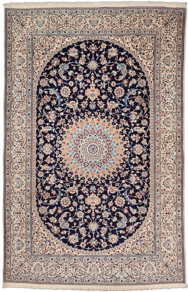 Nain Tappeto persiano 310 x 210 Beige (Iran) Annodato A Mano