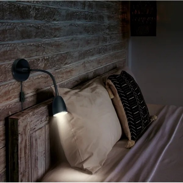 Brilagi - Lampada LED da parete dimmerabile LED/4W/230V nera