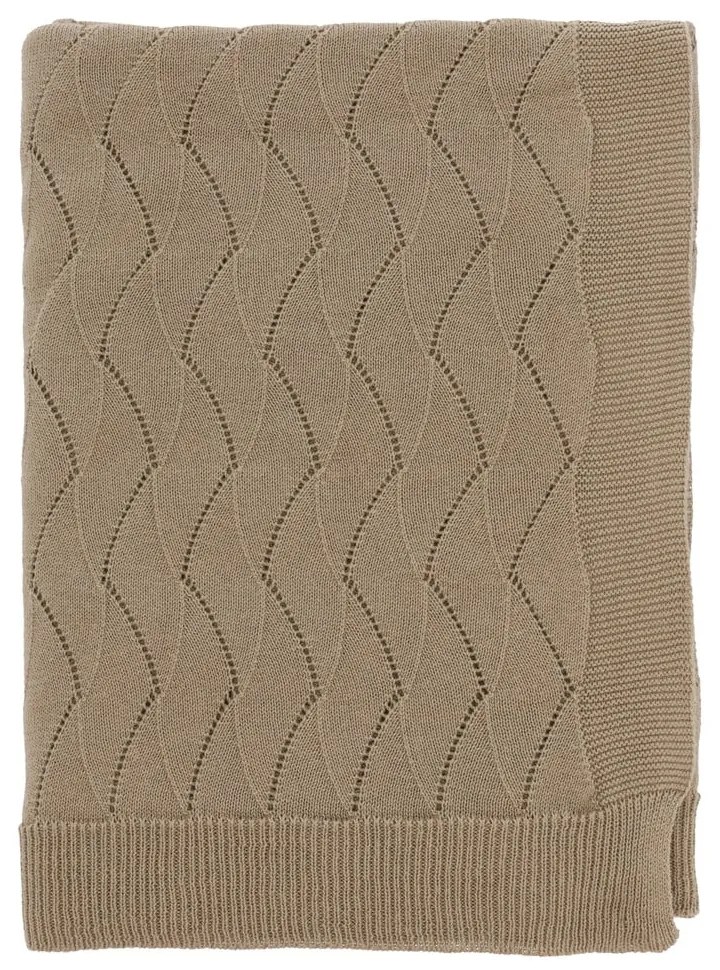 Coperta a maglia marrone 130x170 cm Gentle - Södahl