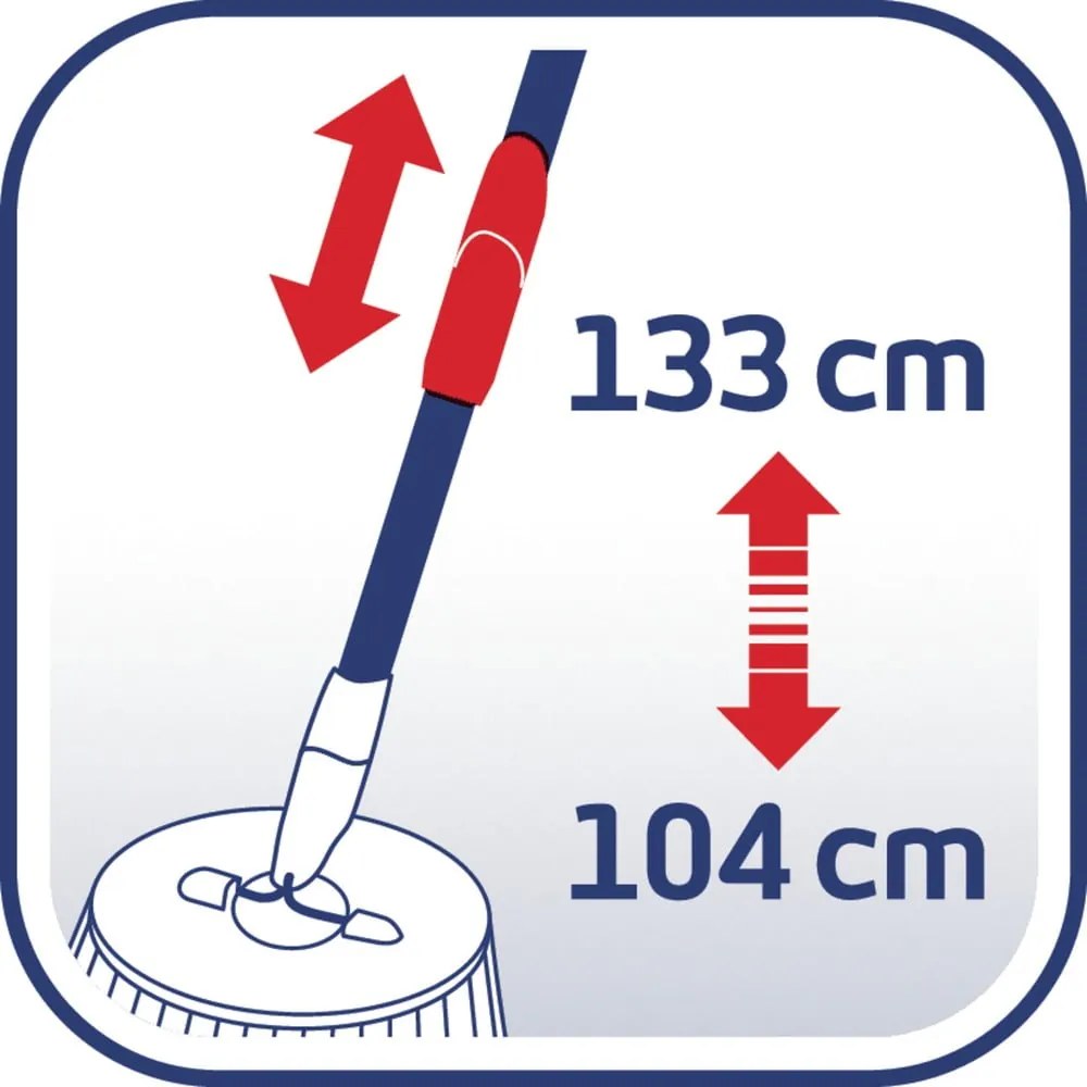 Mop rotante con secchio e detergente per pavimenti Rotation Disc Ergo - LEIFHEIT