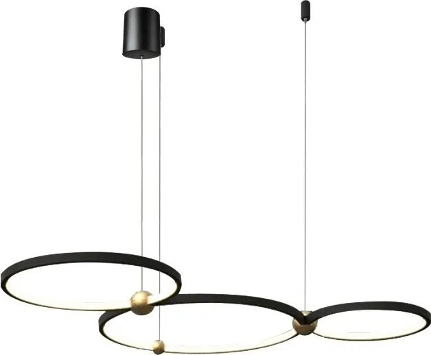 LAMPADA Black Ring 3 led + pilota APP752-30-40-50