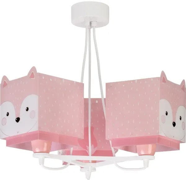 Dalber 64587 - Lampadario per bambini LITTLE FOX 3xE27/60W/230V
