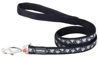 Guinzaglio per Cani Red Dingo STYLE DIAMOND Nero 15mm x 120 cm