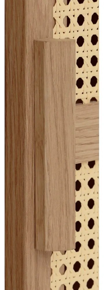 Mobiletto colore naturale in rovere decorato 87x110 cm Bridget - Støraa