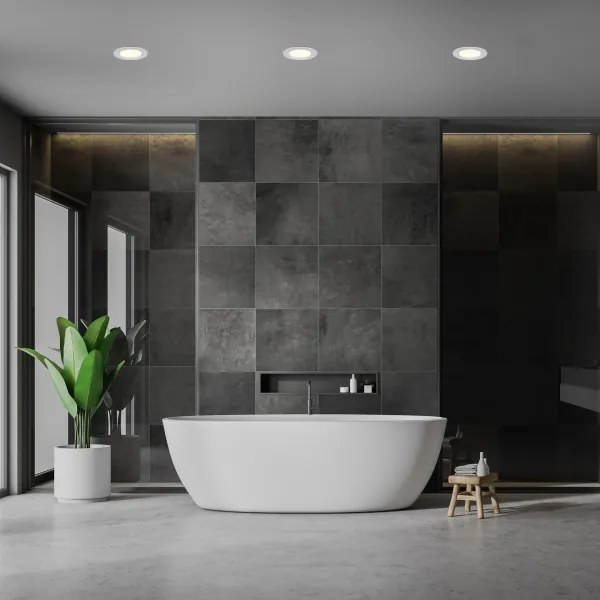 Briloner 7049014 - Plafoniera LED da incasso per bagno 6W/230V IP44 cromo opaco