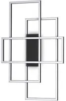 Plafoniera Moderna Frame Metallo Nero Led 31W 3000K Luce Calda