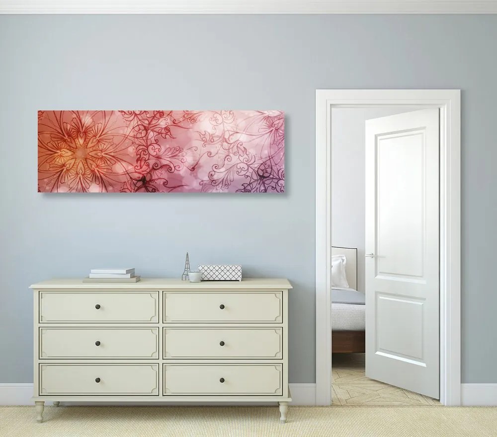 Quadro su tela – Mandala floreale