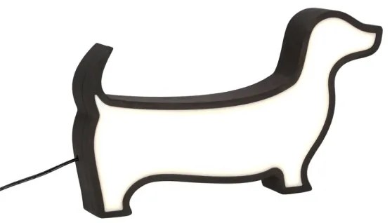 Lampada da scrivania per bambini DOG LED/12W/230V nera