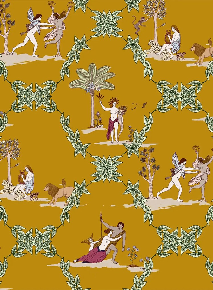 Coordonne Carta da parati Neo-Bucolic - Mustard