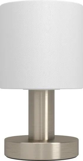 Eglo 31841 - Lampada da tavolo MONTETTO 1xE14/40W/230V bianca/cromo opaco