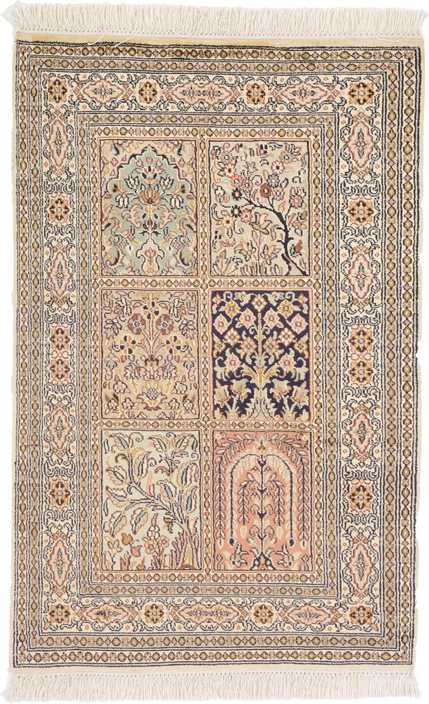 Cashmere Silk Tappeto 100x60 (Indian) Annodato A Mano