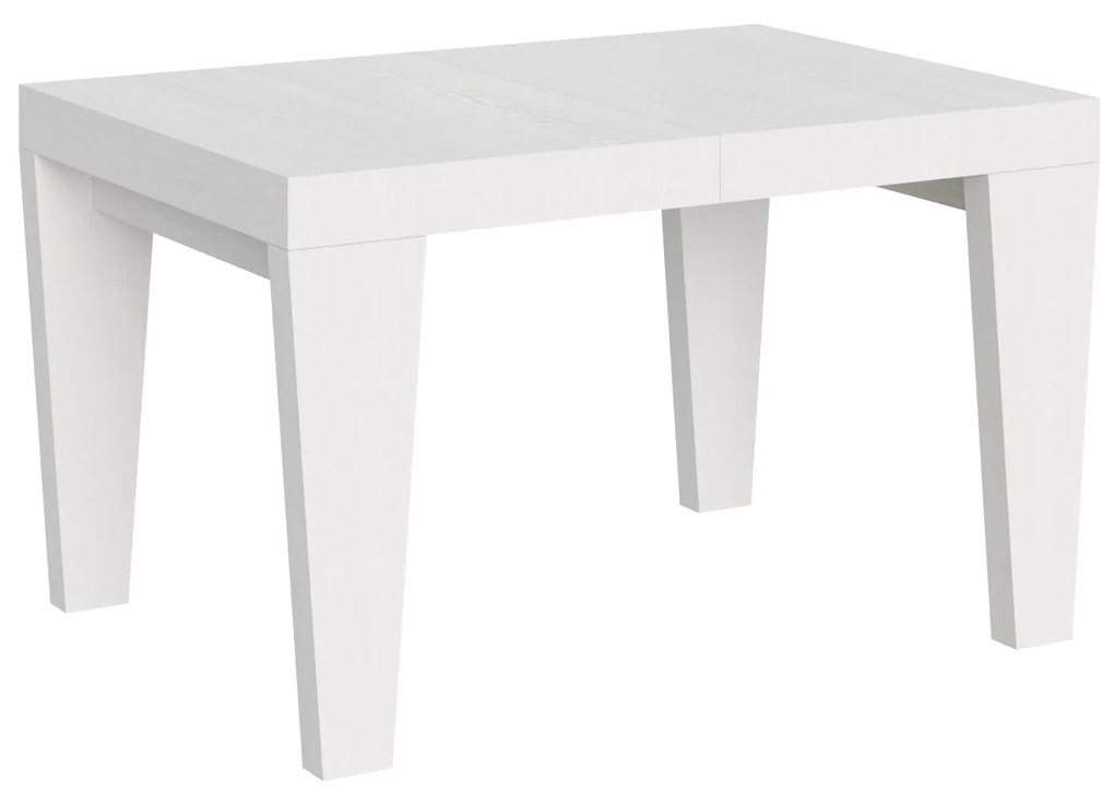 Tavolo allungabile Spimbo in diverse dimensioni e finiture, Bianco Frassino / 90x120/224 cm