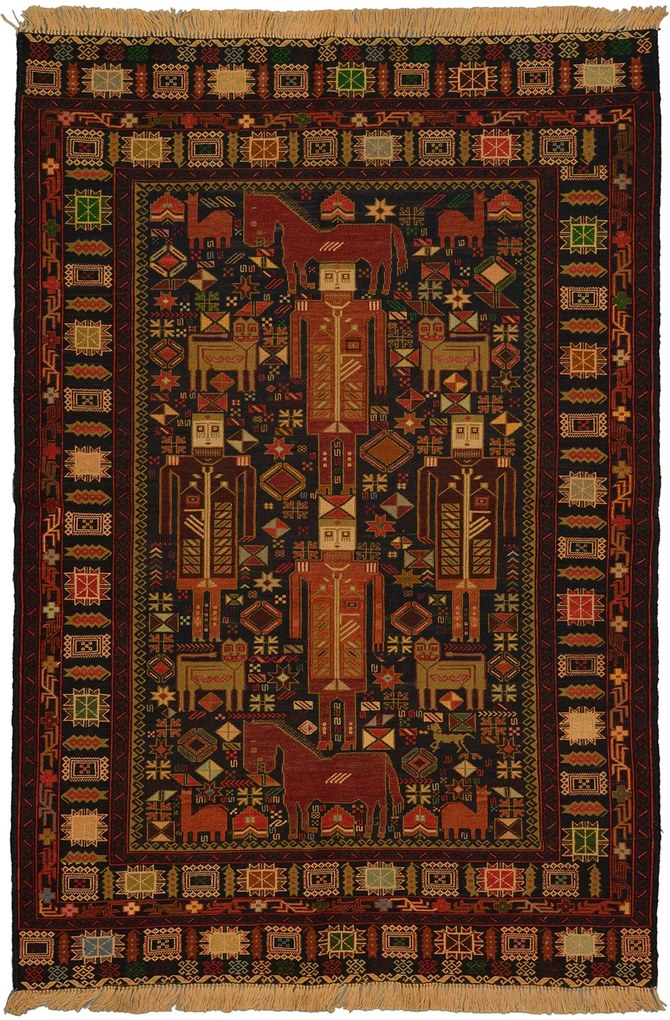 Kilim Tappeto orientale 180 x 120 Marrone (Afghanistan) Tessuto A Mano