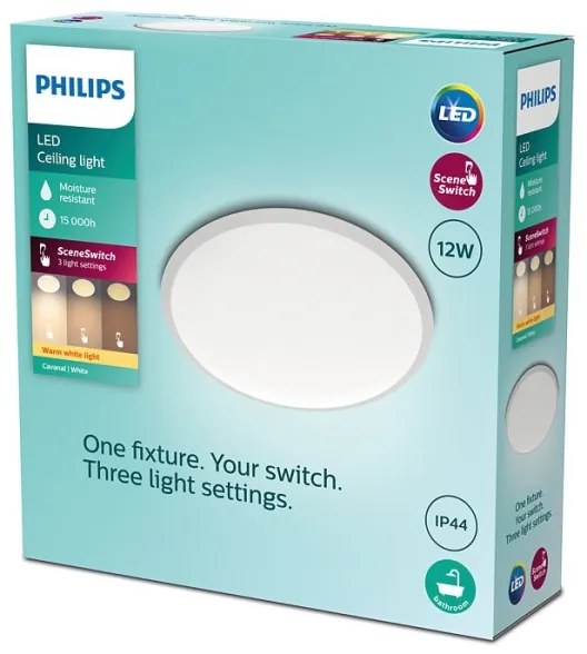 Philips - Luce LED da bagno dimmerabile SCENE SWITCH LED/12W/230V IP44