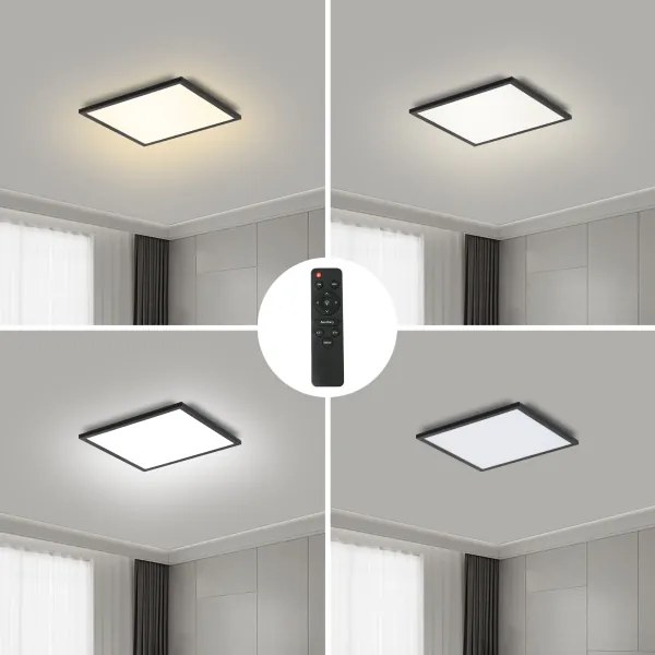 Brilagi - Luce LED dimmerabile SLIMFRAME LED/25W/230V 30x30 cm nero + +TC