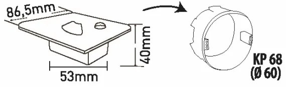 Brilagi - Lampada per scale a LED con sensore LED/1,5W/230V 3000/4000/6500K nero