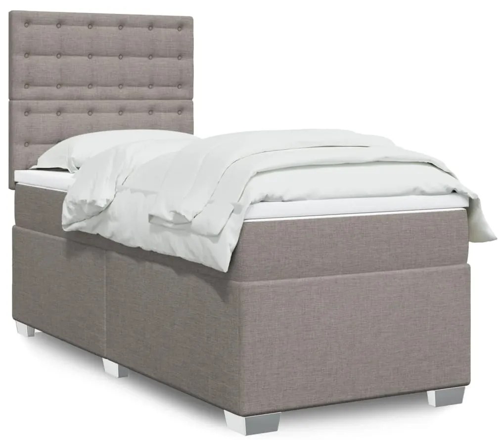 Giroletto A Molle Con Materasso Tortora 90x200 Cm İntessuto /
