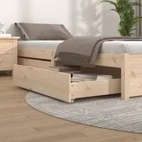 Cassetti per Letto 2 pz in Legno Massello di Pino cod mxl 71261