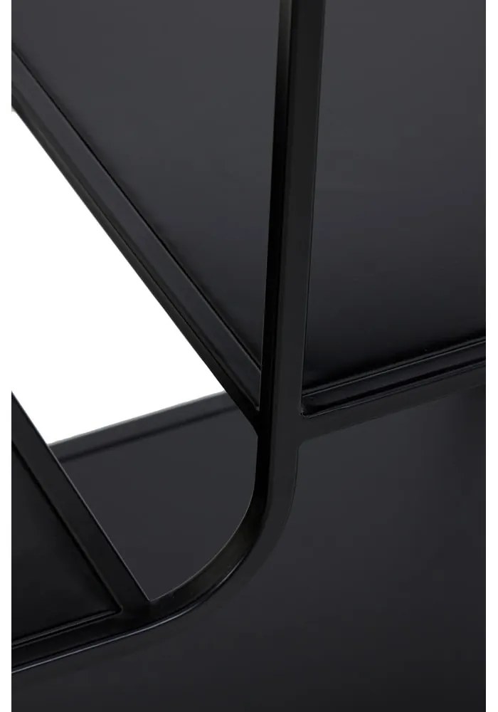 Libreria in metallo nero 141x81,5 cm Winston - Light &amp; Living