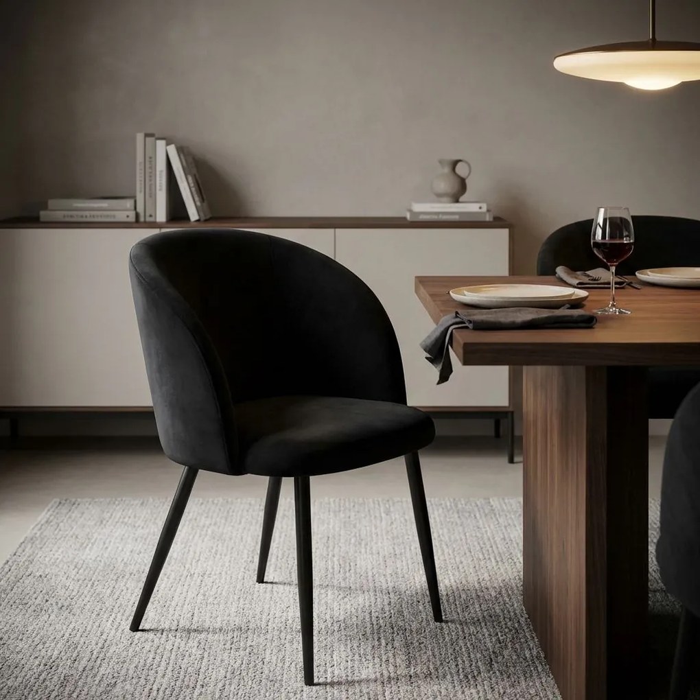 ALADIN - poltrona imbottita per sala da pranzo in velluto