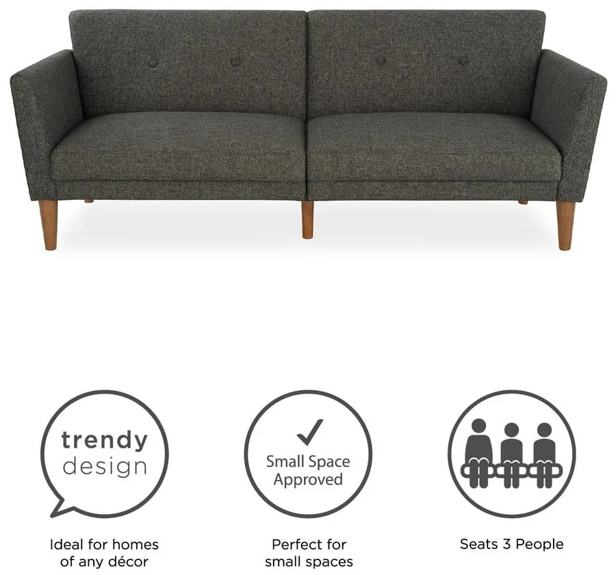 Divano letto grigio 205 cm Regal - Novogratz