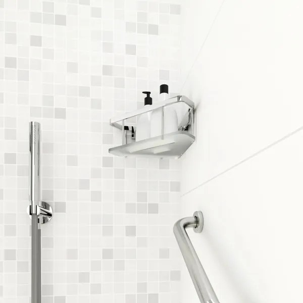 NIMCO Ki 14003-B-26 - Mensola a muro per doccia KIBO cromo lucido