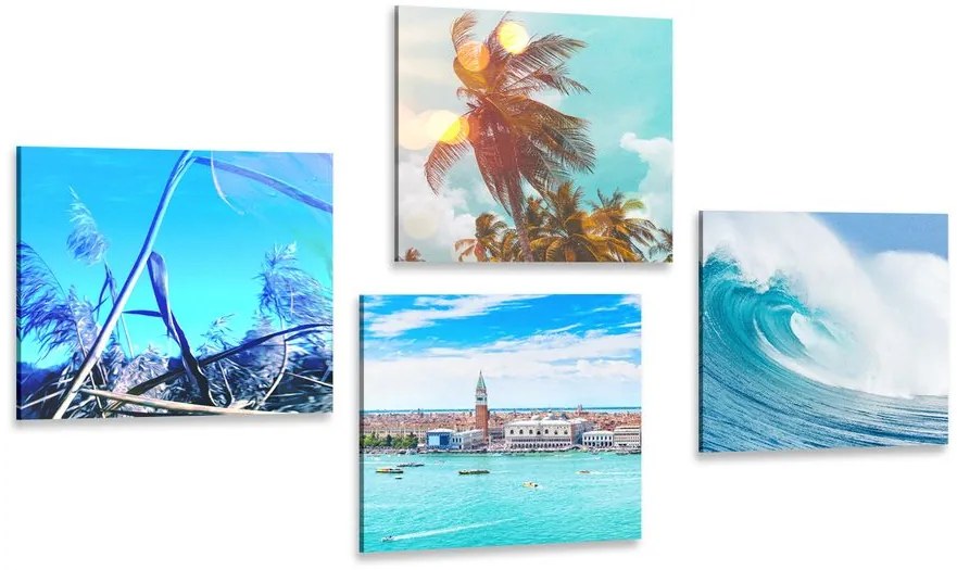 Set di quadri – Paesaggio marino