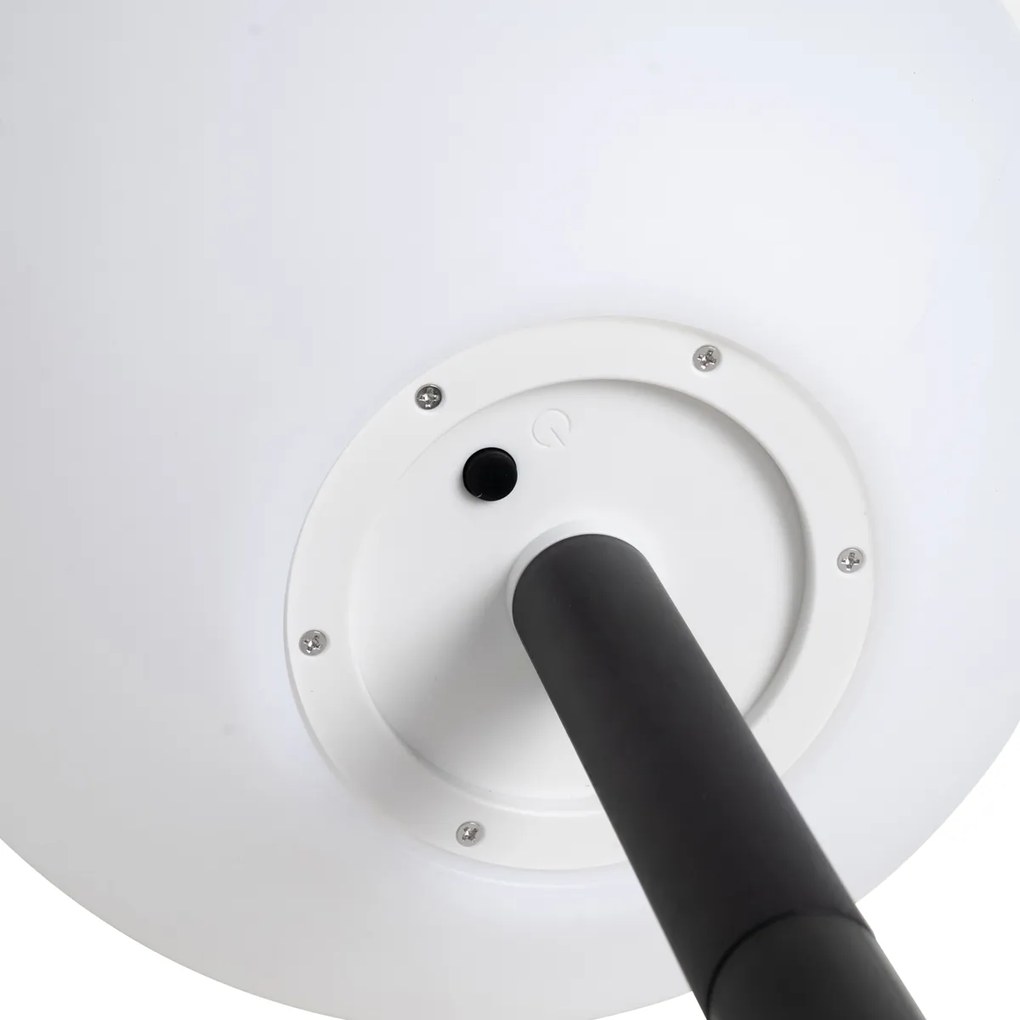 Lampada da esterno bianca 30 cm con LED integrato IP44 solare RGBW - Ludger