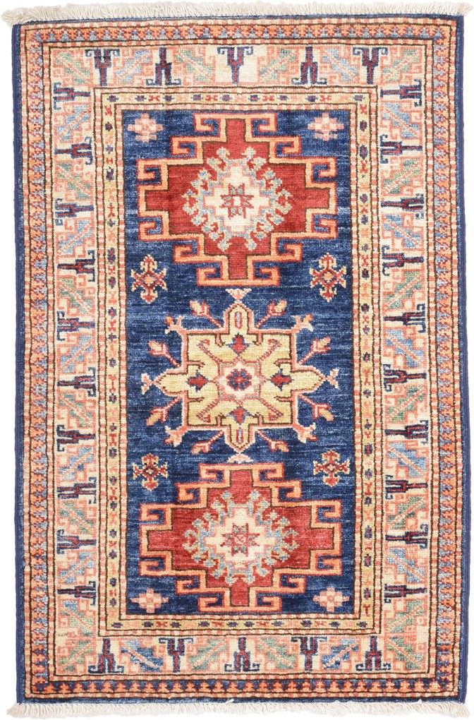 Kazak Tappeto orientale 60x90 (Pakistan) Annodato A Mano
