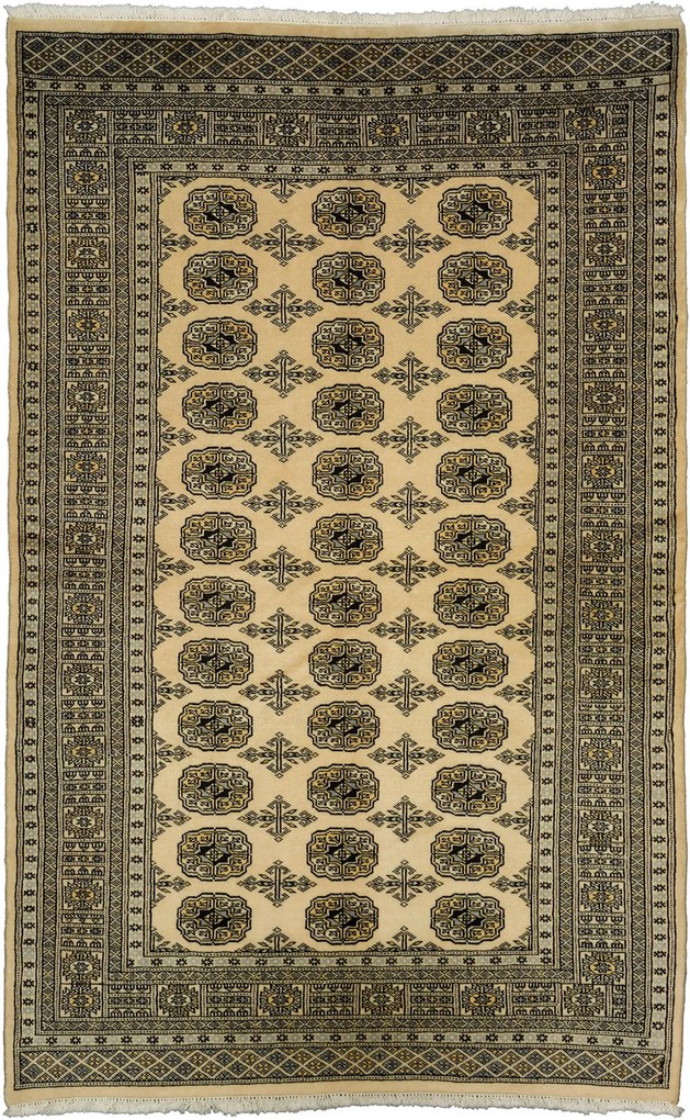 Bokhara Tappeto 140 x 220 Beige (Pakistan) Annodato A Mano